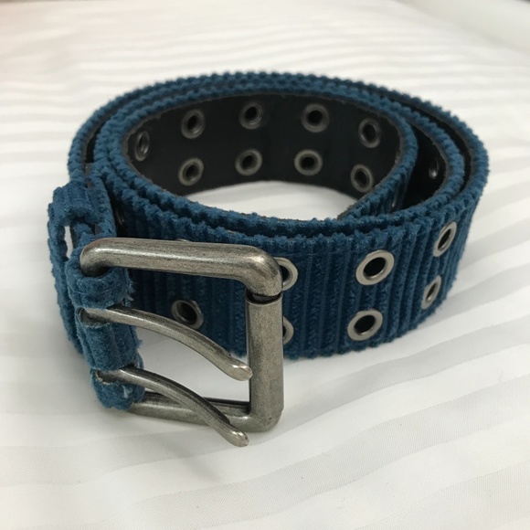 Beautiful Blue Corduroy Belt - Picture 1 of 4